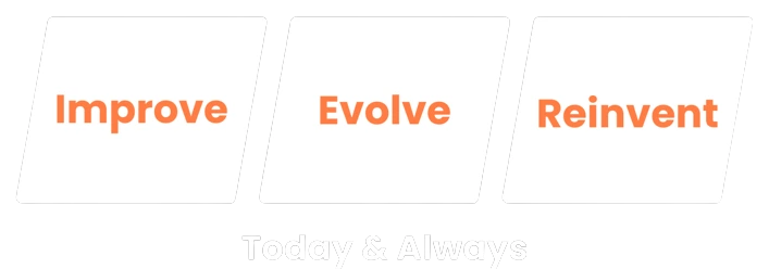 Three main pillars Improve, Evolve, Reinvent